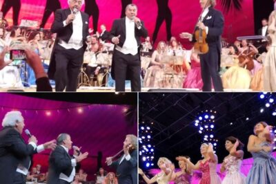 “Violins on Fire & Hips Gone Wild: André Rieu’s Orchestra and Los Del Rio’s Unthinkable Collision That Shattered Classical Taboos and Set the World Dancing!”  When the refined strains of a Stradivarius clashed with the infectious “dale a tu cuerpo alegría, Macarena!”, history trembled. Picture this: 100 violinists in tuxedos snapping into the iconic Latin beat, their bows bouncing as the Vienna-style ballroom erupted into a mosh pit of sequins and salsa. Critics gasped. Grandmas hip-thrusted. Even the chandeliers swayed. This wasn’t just a mashup—it was a cultural big bang, where Mozart met Miami in a whirlwind of rogue violins and untamed maracas. The performance didn’t blur genres—it torched the rulebook. One minute, waltzing couples; the next, a sea of twerking aristocrats. The internet imploded. The world replayed. And music? It finally admitted: “Let’s get ridiculous.”