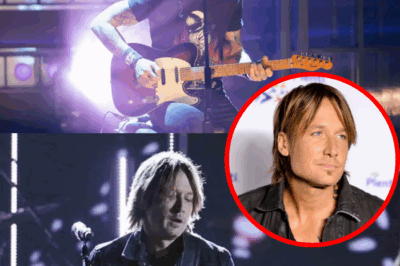 The world watched in stunned silence as Keith Urban stood trembling under the spotlight, his Father’s Day tribute “He’s in Every Chord I Play” becoming a gut-wrenching confession—each note a desperate embrace of the father he lost, every lyric echoing with grief and devotion too powerful for words.  Vietnamese translation:
