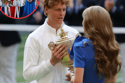 Kate Middleton hands over Wimbledon trophy to Jannik Sinner after Italian triumphs in tennis final